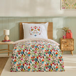 Karaca Parlin Renforcé Duvet Cover Set, Single, Fuchsia