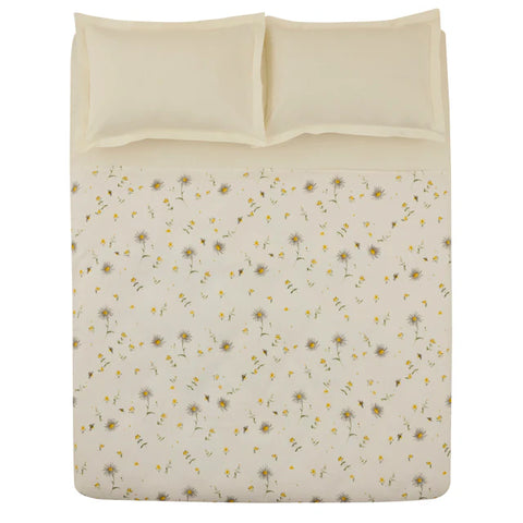 Karaca Emma Piquédecke aus 100 % Baumwolle, 200 × 220 cm, Gelb