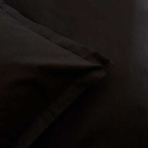 Karaca Marta Bettbezug-Set aus 100 % türkischer Baumwolle, Doppelbett, Schwarz