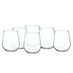 RCR Universum 6-teiliges Trinkglas-Set, 430 ml, Transparent