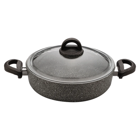 Karaca Dark Silver Bio Granit Flachtopf 26 cm