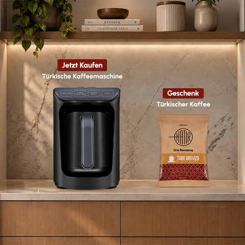 Karaca Hatır Kaffeemaschine mit Röstfunktion  Anthrazit, 535W