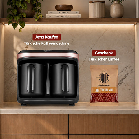 Karaca Hatır Hups Duet Türkische Kaffeemaschine Rosegold,1400W