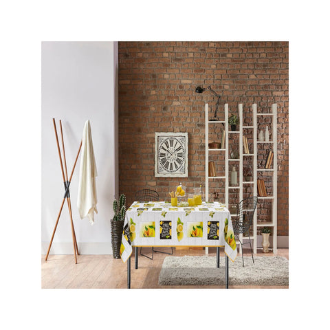 Sarah Anderson Lemon (Zitrone) abwischbare Tischdecke 140x140 cm – Karaca