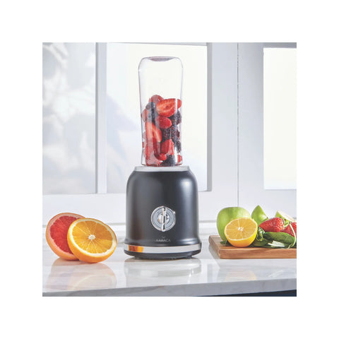 Karaca Retro Personal Smoothie Blender (Handmixer) Schwarz