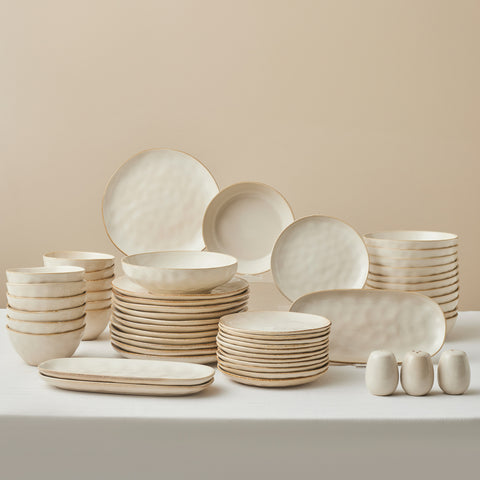 Karaca Earth Collection Aria 55-teiliges Tafelservice für 12 Personen