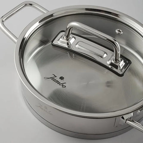 Jumbo Assos 6-teiliges Eierpfannenset aus Midi-Stahl mit Doppelgriff