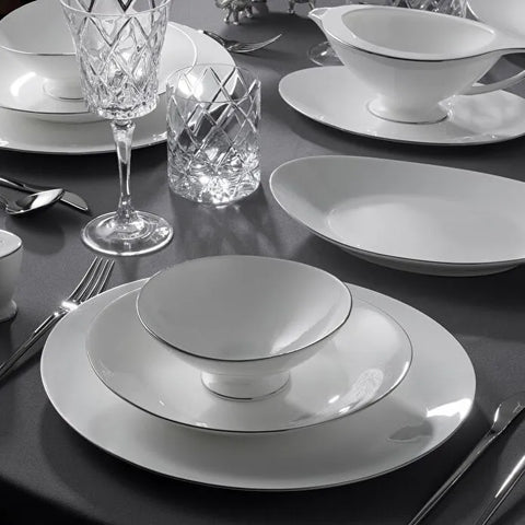 Jumbo Moon Platinum 64-Piece Dinner Set for 12 People