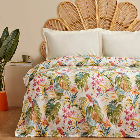 Karaca Alva %100 Pamuk Pike, Çift Kişilik, Yeşil