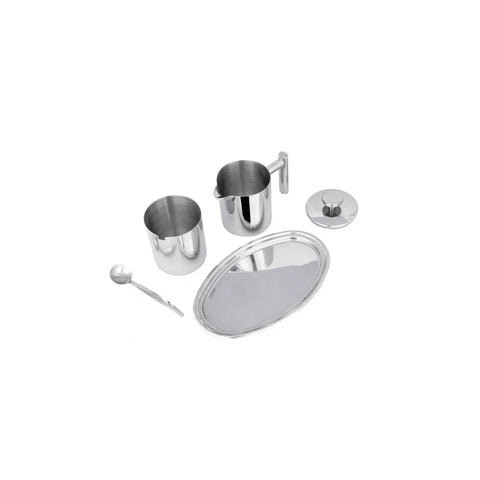 Jumbo Venti Zucker und Milch Set Edelstahl