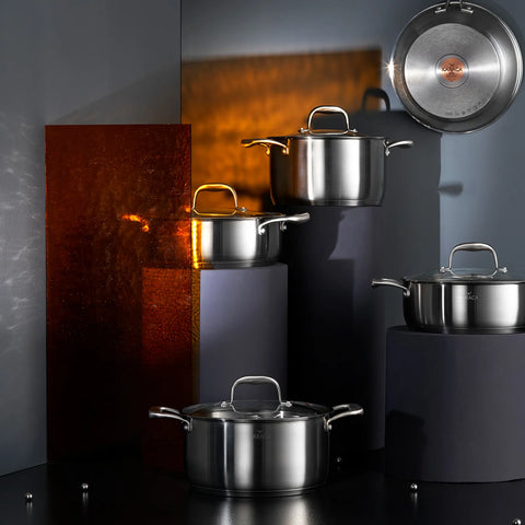 Karaca PowerSteel Pro Tottori Schmorpfanne aus Edelstahl 26 cm 3,90 Lt.