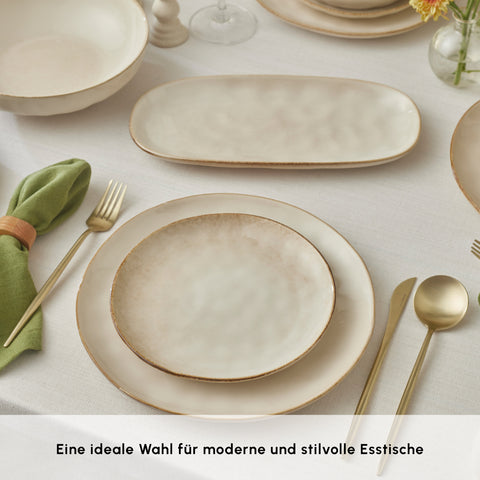 Karaca Earth Collection Aria 55-teiliges Tafelservice für 12 Personen