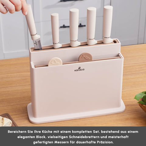 Karaca Chef's Harmony Bıçak & Kesme Tahtası Seti 