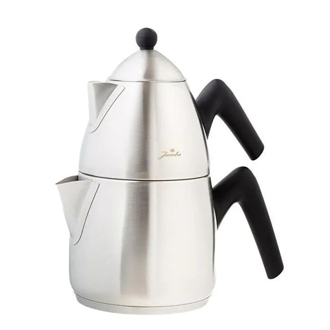 Jumbo Steel İndüksiyon Tabanlı Mat Çaydanlık