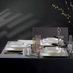 Jumbo Fold Gold 58-Piece Square Dinner Set for 12 Persons