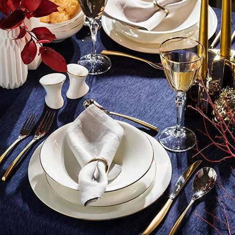 Jumbo Golda 61 Parça 12 Kişilik Yemek Takımı 