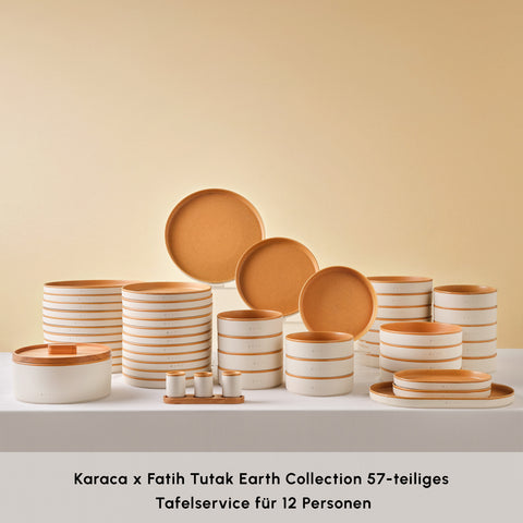 Karaca x Fatih Tutak Earth Collection 57-Piece Dinner Set for 12 People