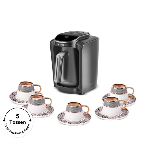 Karaca Hatır Neo Türkische Kaffeemaschine mit Milch – Space Grey