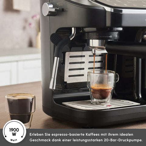 Karaca Hatır Perfetto Espresso und Türkischer Kaffee Maschine INOX