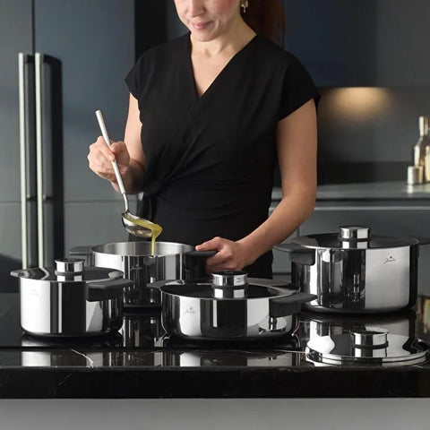 Jumbo Infinity 3PLY 8-teiliges Edelstahl-Kochgeschirrset mit Induktionsboden