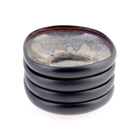 Karaca Black Galactic Reactive 4 Teilig Suppenteller-set