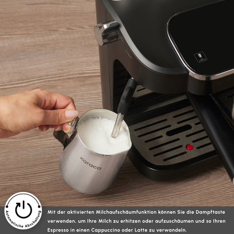 Karaca Hatır Perfetto Espresso und Türkischer Kaffee Maschine INOX