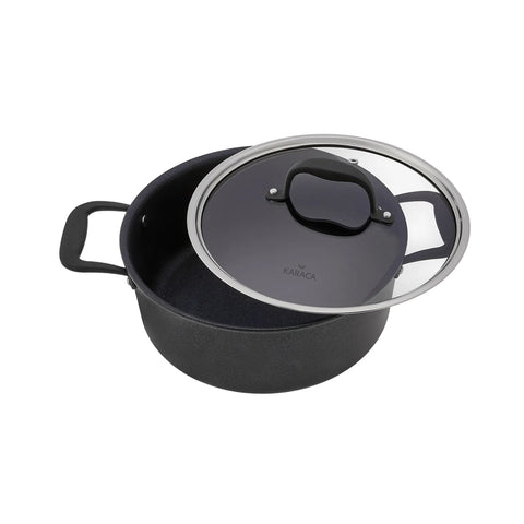 Karaca Bio Diamond Pro Black Edition 7-teiliges Kochtopfset