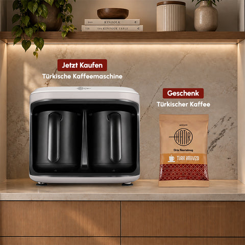 Karaca Hatır Hüps Duet Türkische Kaffeemaschine Beige, 1400W