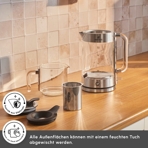 Karaca Luma Glas-Teemaschine