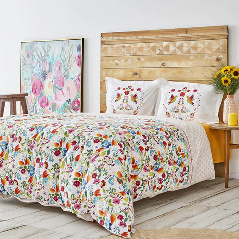 Karaca Parlin 100% Turkish Cotton Duvet Cover Set, Double, Fuchsia