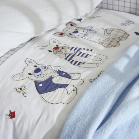 Karaca Home Best Friends 100% Cotton Appliqué/Embroidered 13-Piece Baby Set
 