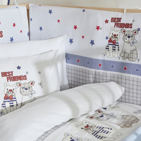 Karaca Home Best Friends 100% Cotton Appliqué/Embroidered 13-Piece Baby Set
 