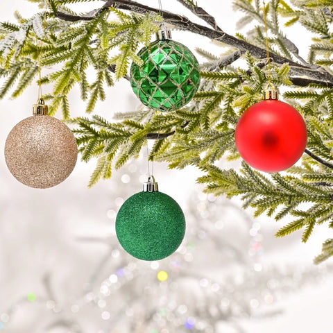 Karaca Home Red Gold 34-teiliges Baumschmuck-Set