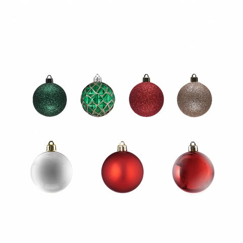 Karaca Home Red Gold 34-teiliges Baumschmuck-Set