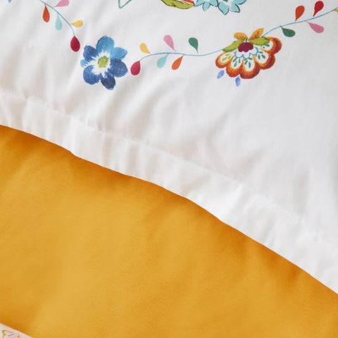 Karaca Parlin Bettbezug-Set aus 100 % türkischer Baumwolle, Einzelbett, Fuchsia