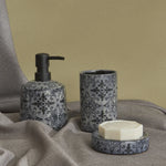 Karaca Home Barcelona 3-Piece Bathroom Accessory Set Dark Blue