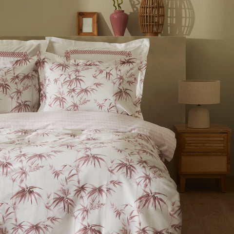 Karaca Home Doğasever Grove Bambus-Einzelbettwäsche-Set Koralle