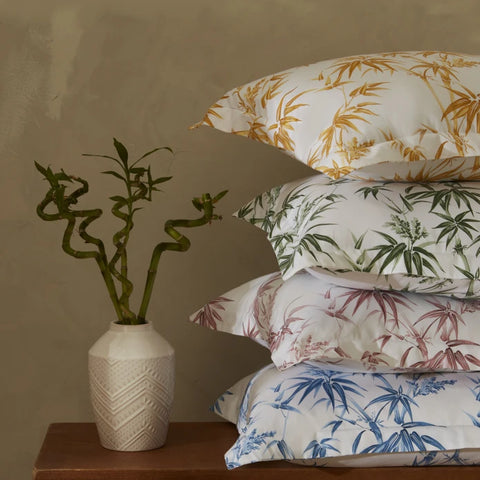 Karaca Home Doğasever Grove Bambus-Doppelbettwäsche-Set Indigo