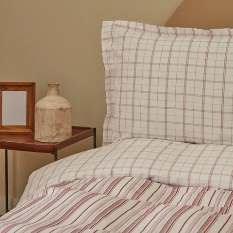 Karaca Home Doğasever Geo Pamuktan  Dönüşüm Çift Kişilik Nevresim Takımı Bordo
 