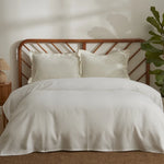 Karaca Home Doğasever Lorena Bambu Çift Kişilik Jakar Pike 200x230 cm Beyaz
 