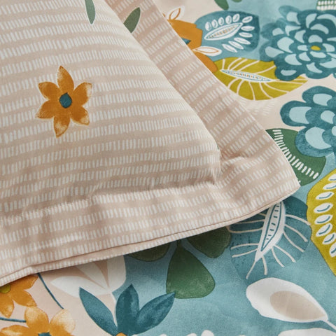 Karaca Home Botanical %100 Pamuk Çift Kişilik Nevresim Takımı Yeşil
 