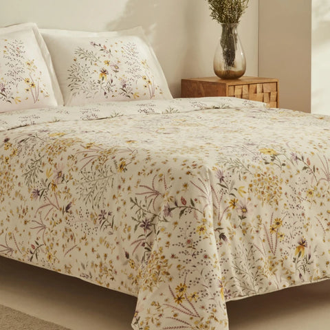 Karaca Home Lussi Sarı %100 Pamuk Çift Kişilik Nevresim Takımı
 