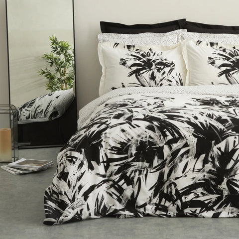 Karaca Home Freyja Schwarz 100% Baumwolle Doppelbett Bettwäsche Set