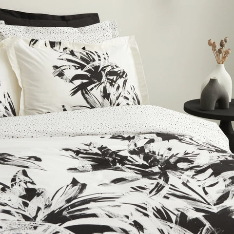 Karaca Home Freyja Black 100% Cotton Double Duvet Cover Set
 