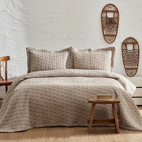 Karaca Home Loretta Tagesdecke für Doppelbett Beige