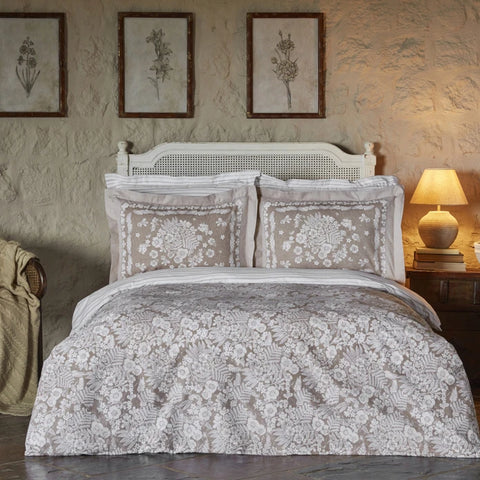 Karaca Home Harmonie 100 % Baumwolle Einzelbett Bettwäsche-Set Beige