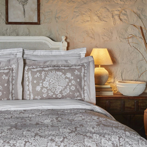 Karaca Home Harmonie 100 % Baumwolle Einzelbett Bettwäsche-Set Beige