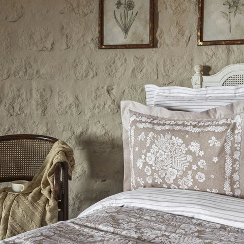 Karaca Home Harmonie 100 % Baumwolle Einzelbett Bettwäsche-Set Beige