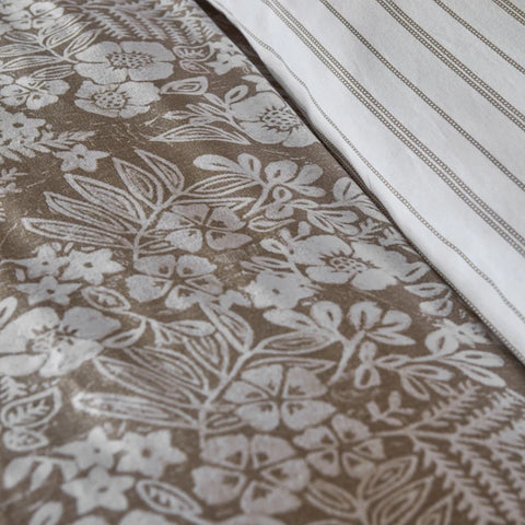 Karaca Home Harmonie 100 % Baumwolle Einzelbett Bettwäsche-Set Beige