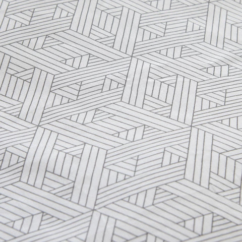 Karaca Home Ferne 100% Cotton Double Duvet Cover Set Grey
 